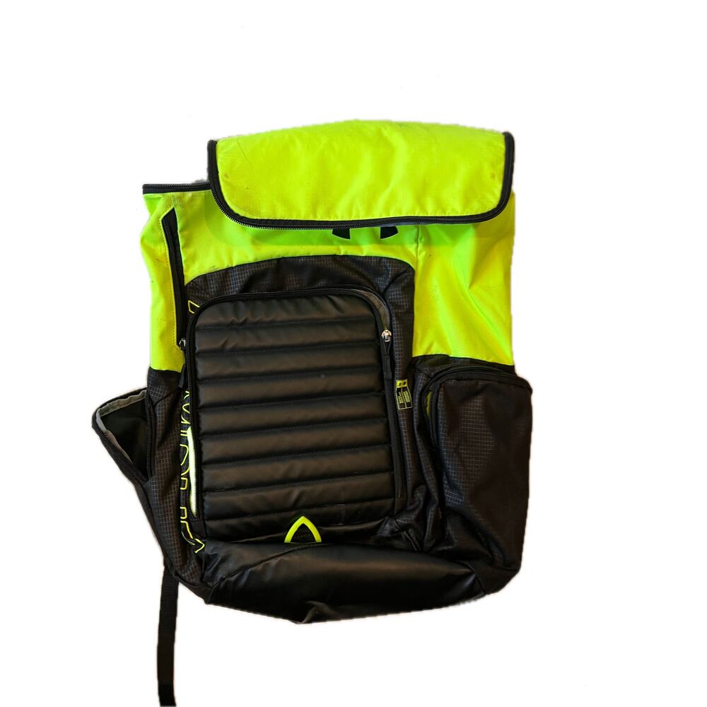 Under Armour Top Loading Black Yellow Green B-Ball Backpack